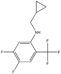 (1S)[4,5-DIFLUORO-2-(TRIFLUOROMETHYL)PHENYL]CYCLOPROPYLMETHYLAMINE Struktur