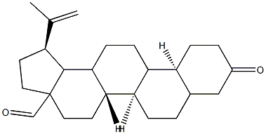 (1R,5AS,5BR,11AS)-1-ISOPROPENYL-9-OXOICOSAHYDRO-3AH-CYCLOPENTA[A]CHRYSENE-3A-CARBALDEHYDE Struktur