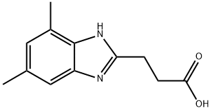 3-(5,7-DIMETHYL-1H-BENZOIMIDAZOL-2-YL)-PROPIONIC ACID Struktur