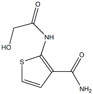 2-(GLYCOLOYLAMINO)THIOPHENE-3-CARBOXAMIDE Struktur