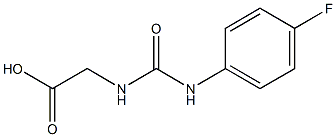 ([[(4-FLUOROPHENYL)AMINO]CARBONYL]AMINO)ACETIC ACID Struktur