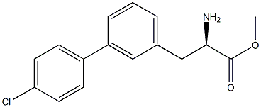 METHYL (2R)-2-AMINO-3-[3-(4-CHLOROPHENYL)PHENYL]PROPANOATE Struktur