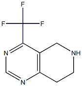 5,6,7,8-TETRAHYDRO-4-(TRIFLUOROMETHYL)PYRIDO-[4,3-D]-PYRIMIDINE Struktur