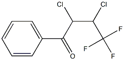 2,3-DICHLORO-4,4,4-TRIFLUORO-1-PHENYLBUTANE-1-ONE Struktur