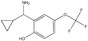 2-((1R)AMINOCYCLOPROPYLMETHYL)-4-(TRIFLUOROMETHOXY)PHENOL Struktur