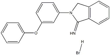 2-(3-PHENOXYPHENYL)ISOINDOLIN-1-IMINE HYDROBROMIDE Struktur