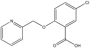 5-CHLORO-2-(PYRIDIN-2-YLMETHOXY)BENZOIC ACID Struktur