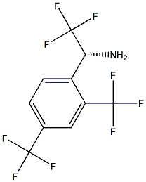 (1R)-1-[2,4-BIS(TRIFLUOROMETHYL)PHENYL]-2,2,2-TRIFLUOROETHYLAMINE Struktur