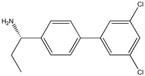(1S)-1-[4-(3,5-DICHLOROPHENYL)PHENYL]PROPYLAMINE Struktur