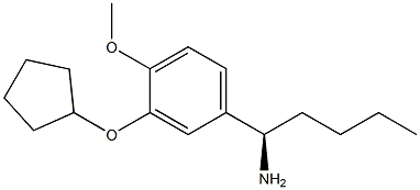 (1R)-1-(3-CYCLOPENTYLOXY-4-METHOXYPHENYL)PENTYLAMINE Struktur