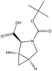 (1R,2S,5S)-3-(TERT-BUTOXYCARBONYL)-3-AZABICYCLO[3.1.0]HEXANE-2-CARBOXYLIC ACID Struktur
