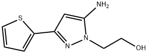 2-(5-AMINO-3-THIEN-2-YL-1H-PYRAZOL-1-YL)ETHANOL Struktur