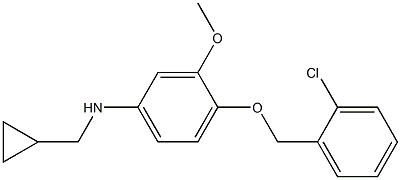 (1S)(4-[(2-CHLOROPHENYL)METHOXY]-3-METHOXYPHENYL)CYCLOPROPYLMETHYLAMINE Struktur
