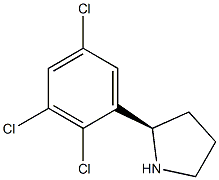 (2R)-2-(2,3,5-TRICHLOROPHENYL)PYRROLIDINE Struktur