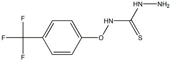 4-(4-TRIFLUOROMETHYLPHENOXY)THIOSEMICARBAZIDE Struktur