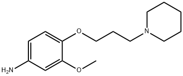3-METHOXY-4-(3-PIPERIDIN-1-YLPROPOXY)ANILINE Struktur