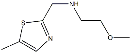 (2-METHOXY-ETHYL)-(5-METHYL-THIAZOL-2-YLMETHYL)-AMINE Struktur