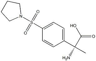 (2R)-2-AMINO-2-[4-(PYRROLIDINYLSULFONYL)PHENYL]PROPANOIC ACID Struktur