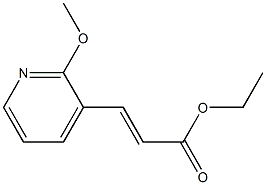 3-(2-METHOXY-PYRIDIN-3-YL)-ACRYLIC ACID ETHYL ESTER Struktur