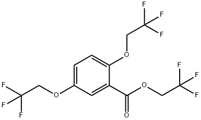 2,2,2-TRIFLUOROETHYL 2,5-BIS(2,2,2-TRIFLUOROETHOXY)BENZOATE Structure