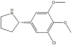 5-((2S)PYRROLIDIN-2-YL)-3-CHLORO-1,2-DIMETHOXYBENZENE Structure