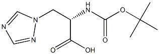 (S)-2-(BOC-AMINO)-3-(1,2,4-TRIAZOL-1-YL)PROPIONIC ACID Struktur