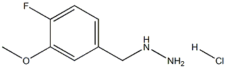 (3-METHOXY-4-FLUOROBENZYL)HYDRAZINE HYDROCHLORIDE Struktur