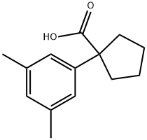 1-(3,5-DIMETHYL-PHENYL)-CYCLOPENTANE-CARBOXYLIC ACID Struktur