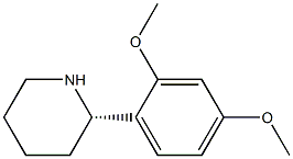 (S)-2-(2,4-DIMETHOXYPHENYL)PIPERIDINE Struktur