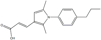 (2E)-3-[2,5-DIMETHYL-1-(4-PROPYLPHENYL)-1H-PYRROL-3-YL]ACRYLIC ACID