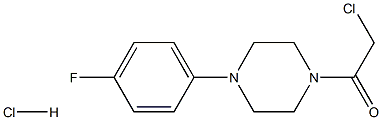 1-(CHLOROACETYL)-4-(4-FLUOROPHENYL)PIPERAZINE HYDROCHLORIDE Struktur