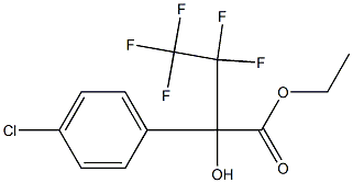 2-(4-CHLOROPHENYL)-3,3,4,4,4-PENTAFLUORO-2-HYDROXYBUTYRIC ACID ETHYL ESTER Struktur