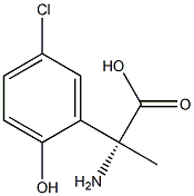 (2R)-2-AMINO-2-(5-CHLORO-2-HYDROXYPHENYL)PROPANOIC ACID Struktur