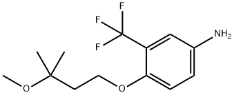 4-(3-METHOXY-3-METHYL-BUTOXY)-3-TRIFLUOROMETHYL-PHENYLAMINE Struktur