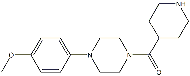 [4-(4-METHOXY-PHENYL)-PIPERAZIN-1-YL]-PIPERIDIN-4-YL-METHANONE Struktur