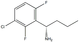 (1S)-1-(3-CHLORO-2,6-DIFLUOROPHENYL)BUTYLAMINE Struktur