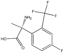 (2R)-2-AMINO-2-[4-FLUORO-2-(TRIFLUOROMETHYL)PHENYL]PROPANOIC ACID Struktur