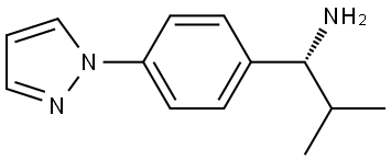 (1R)-2-METHYL-1-(4-PYRAZOLYLPHENYL)PROPYLAMINE Struktur