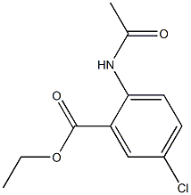 ETHYL 2-ACETAMIDO-5-CHLOROBENZOATE Struktur