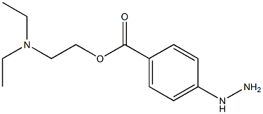 4-HYDRAZINO-BENZOIC ACID 2-DIETHYLAMINO-ETHYL ESTER Struktur