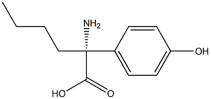 (2R)-2-AMINO-2-(4-HYDROXYPHENYL)HEXANOIC ACID Struktur