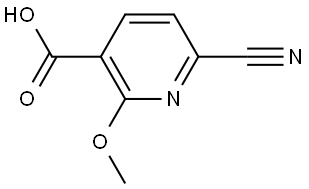 6-CYANO-2-METHOXYNICOTINIC ACID Struktur
