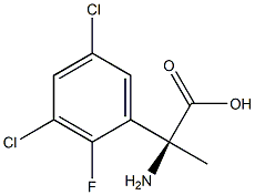 (2S)-2-AMINO-2-(3,5-DICHLORO-2-FLUOROPHENYL)PROPANOIC ACID Struktur