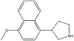 3-(4-METHOXY-NAPHTHALEN-1-YL)-PYRROLIDINE Struktur