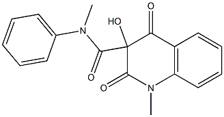3-HYDROXY-1-METHYL-2,4-DIOXO-1,2,3,4-TETRAHYDRO-QUINOLINE-3-CARBOXYLIC ACID METHYL-PHENYL-AMIDE Structure