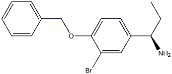 (1R)-1-[3-BROMO-4-(PHENYLMETHOXY)PHENYL]PROPYLAMINE Struktur