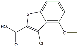 3-CHLORO-4-METHOXY-1-BENZOTHIOPHENE-2-CARBOXYLIC ACID Structure