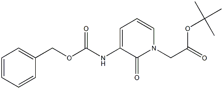 1-(T-BUTYLOXYCARBONYLMETHYL)-3-(BENZYLOXYCARBONYLAMINO)-2-PYRIDONE Struktur