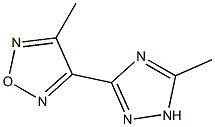 3-METHYL-4-(5-METHYL-1H-1,2,4-TRIAZOL-3-YL)-1,2,5-OXADIAZOLE Struktur