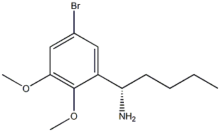 (1S)-1-(5-BROMO-2,3-DIMETHOXYPHENYL)PENTYLAMINE Struktur